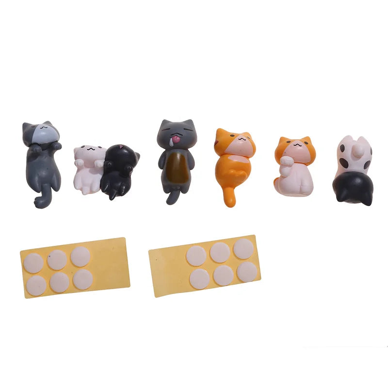 Cat Ornaments Car Dashboard Center Console Cute Resin Maneki-Neko Auto Interior DIY Decoration Accessories