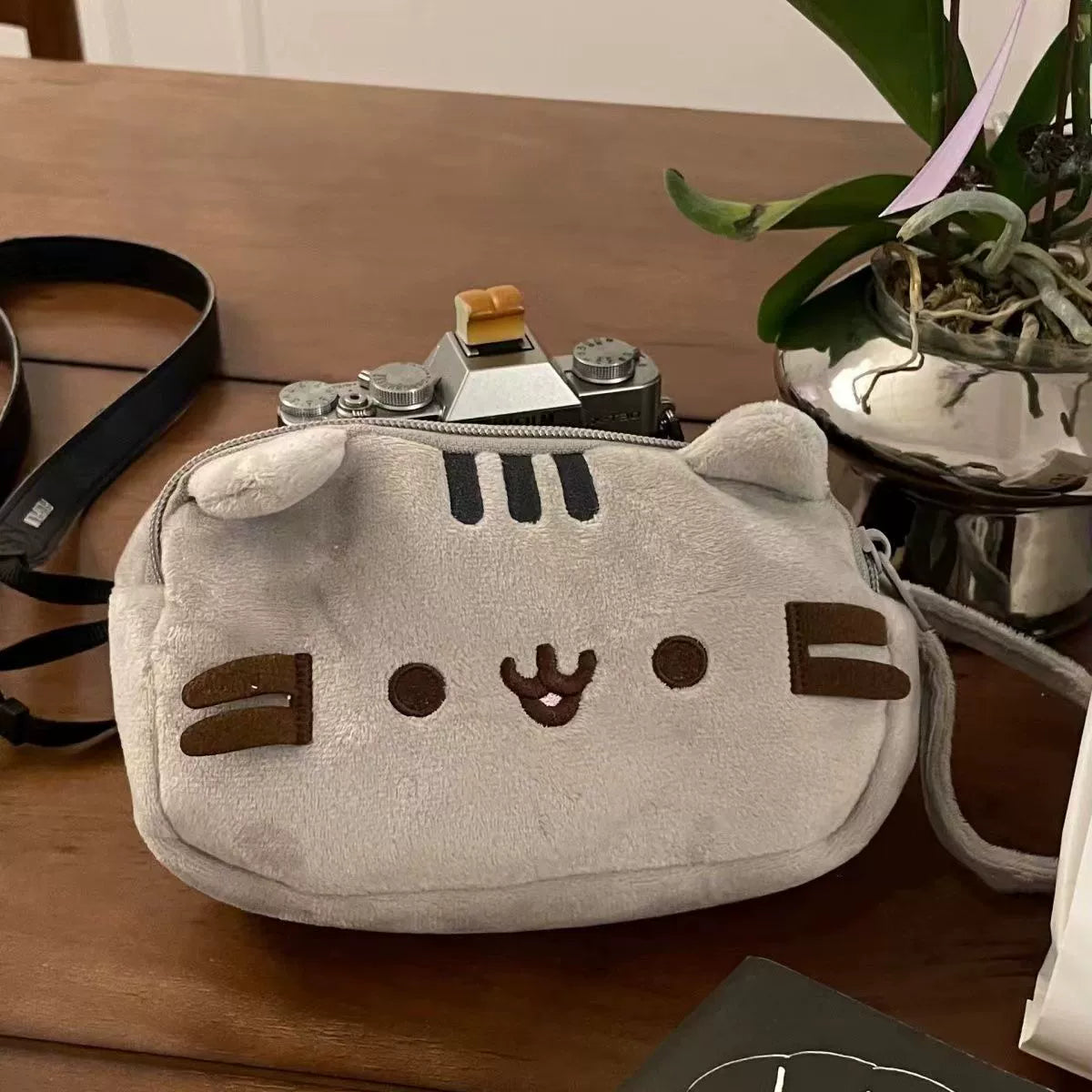 Chubby Cat Nap Cat Cute Cat Plush Pencil Case