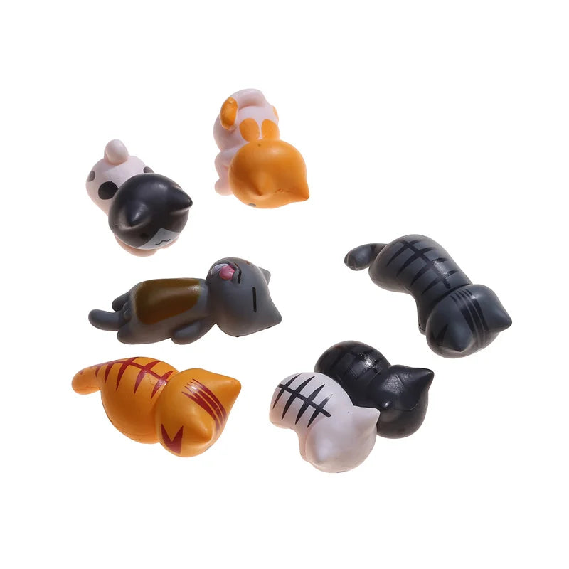 Cat Ornaments Car Dashboard Center Console Cute Resin Maneki-Neko Auto Interior DIY Decoration Accessories