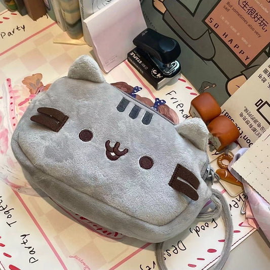 Chubby Cat Nap Cat Cute Cat Plush Pencil Case