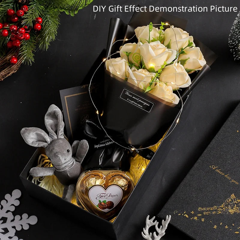 9 Heads Soap Artificial Flower Rose Bouquet
