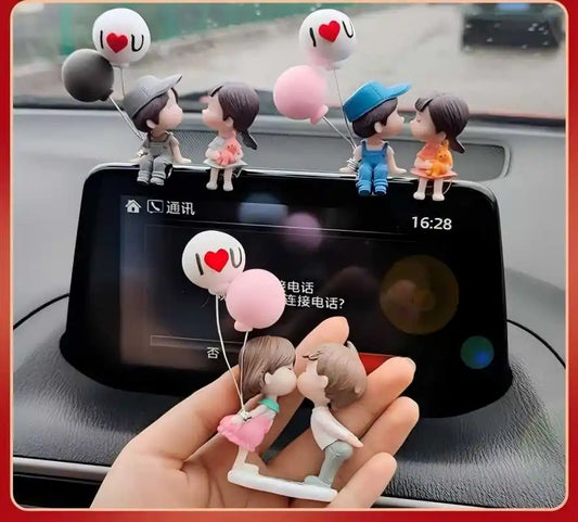 cute car couple ornaments, car interior decorations