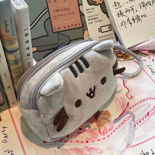 Chubby Cat Nap Cat Cute Cat Plush Pencil Case